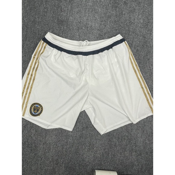 Philadelphia Union Shorts Mens Extra Extra Large White MLS Soccer Climalite - Picture 1 of 6